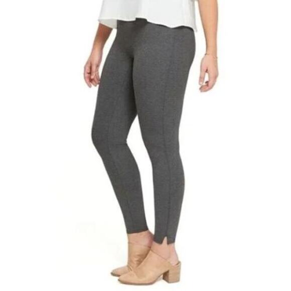 SPANX Leggings Womens XS Ankle Length Ponte Charcoal Heather High Rise NWT - Picture 3 of 8